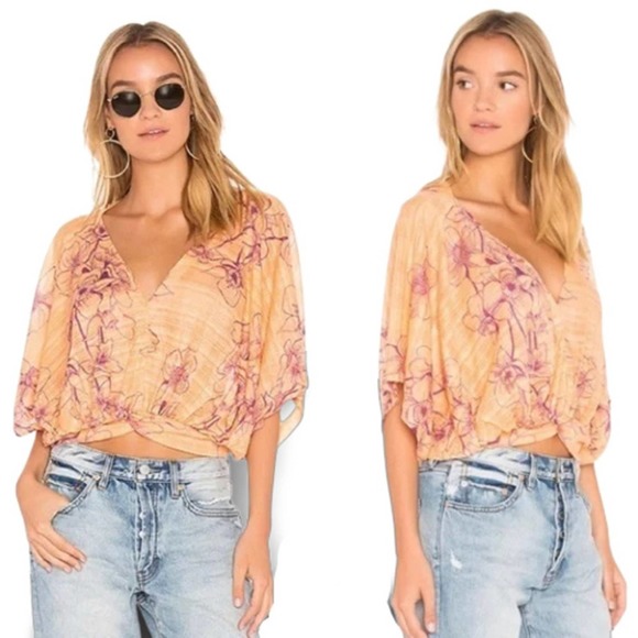 Free People One Dance Floral Print Blouse - Picture 11 of 12